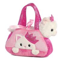 AURORA Fancy Pals pehme mänguasi Printsess kass kandekotis, 20 cm
