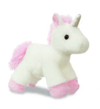 AURORA Fancy Pals pehme mänguasi Vikerkaare Ükssarvik kandekotis, 17 cm