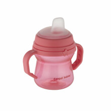 CANPOL BABIES krūzīte ar silikona snīpi, FirstCup, 150ml, rozā, 56/614_pin