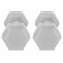 Set of hexagonal dumbbells 2x2 kg Spokey MONSTER