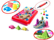 Ikonka Art.KX9511 Kinetic sand in a box 2kg sandbox + 16 moulds