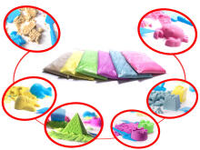 Ikonka Art.KX9511 Kinetic sand in a box 2kg sandbox + 16 moulds