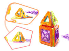 Ikonka Art.KX9679 Värvilised magnetplokid MAGICAL MAGNET 20 PUH