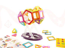 Ikonka Art.KX9681 Värvilised magnetplokid MAGICAL MAGNET 52 PUH