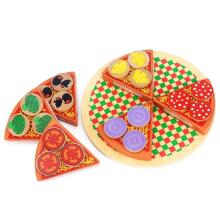 Ikonka Art.KX7728 Pizzatoodete puidust mängukomplekt koos tarvikutega