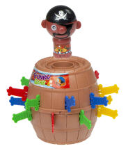 Ikonka Art.KX7876 Mad Pirate barrel arcade mäng Stab the pirate 9 x 9 x 12.5 cm