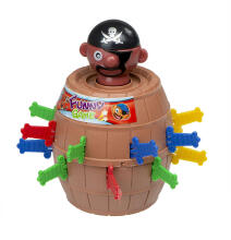 Ikonka Art.KX7876 Mad Pirate barrel arcade mäng Stab the pirate 9 x 9 x 12.5 cm