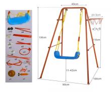 Bebe Basic Swing/Basketball Art.KX7936 Swing + Ball Basket on metal frame