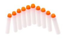 Bullets Art.KX6803 Nerf compatible fluorestseeruvad ühilduvad stardinooled 10tk