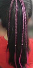 Ikonka Art.KX6859 Synthetic hair braids hair elastic