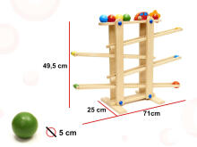 Ikonka Art.KX6496 Puidust montessori pallirada XXL