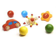 Ikonka Art.KX6496 Puidust montessori pallirada XXL