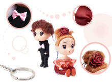 Ikonka Art.KX6362 Nukumaja nukkude tüdruk + poiss 2tk komplekt. 12cm