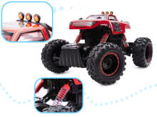 Ikonka Art.KX8396_2 NQD ROCK CRAWLER KING RC auto 1:12 USB punane