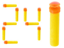 Ikonka Art.KX6152 NERF-ühilduvad nooled aumnicia kollane 24tk.