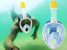 Ikonka Art.KX6131 Full folding snorkel mask S/M blue