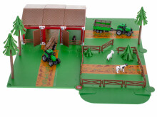 Ikonka Art.KX6027 Fermas spēļu aizgalds dzīvnieki traktors JASPERLAND