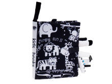 Ikonka Art.KX5634 Sensory book pehme safari loomade saba