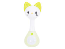 Ikonka Art.KX5592_5 Rattle teether + helid tuled kass HOLA