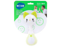 Ikonka Art.KX5592_5 Rattle teether + helid tuled kass HOLA