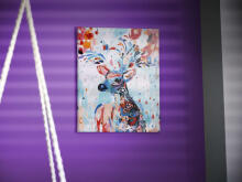 Ikonka Art.KX5549_7 Maalimine numbrite järgi maalimine 40x50cm lillehirvega