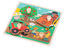 Ikonka Art.KX5368 Puidust mosaiikpuzzle talu