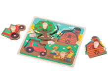 Ikonka Art.KX5368 Puidust mosaiikpuzzle talu