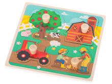 Ikonka Art.KX5368 Puidust mosaiikpuzzle talu