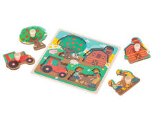 Ikonka Art.KX5368 Puidust mosaiikpuzzle talu