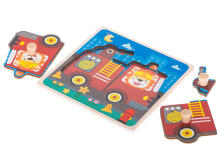 Ikonka Art.KX5368_2 Puidust puzzle tuletõrje