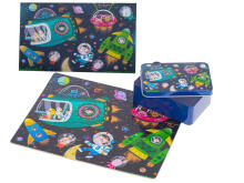 Ikonka Art.KX5364 Puidust mosaiikpuzzle tina kosmoses 100el
