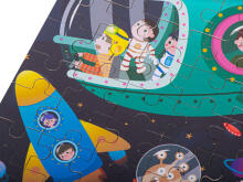 Ikonka Art.KX5364 Puidust mosaiikpuzzle tina kosmoses 100el