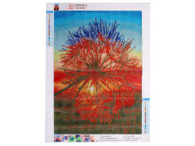 Ikonka Art.KX5259_7 Diamond embroidery mosaic set 5D dandelion