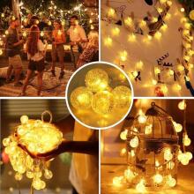 Ikonka Art.KX5239 LED pallikett valgustid 10m 100LED soe valge