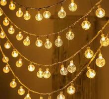 Ikonka Art.KX5239 LED pallikett valgustid 10m 100LED soe valge