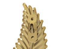Ikonka Art.KX5226 Hanger hook metal handle gold leaf 20cm
