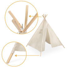 Ikonka Art.KX5187 India maja telk lastele Tipi Wigwam 135cm