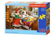 Ikonka Art.KX4804 CASTORLAND Puzzle 120el. Punamütsike