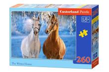 Ikonka Art.KX4799 CASTORLAND Puzzle 260el. Talvised hobused