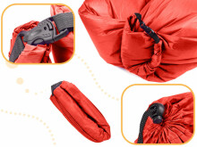 Ikonka Art.KX5567_2 Lazy BAG SOFA gaisa gulta sarkana 230x70cm