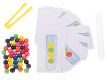 Ikonka Art.KX5297 Hariduslik pusle värvilised montessori pallid
