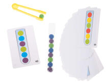 Ikonka Art.KX5297 Hariduslik pusle värvilised montessori pallid