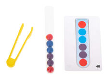 Ikonka Art.KX5297 Hariduslik pusle värvilised montessori pallid
