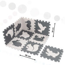 Bebe Basic Puzzle  Art.KX5207 Lastele mõeldud vahtplastist puslematt 9 osaga.