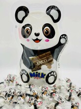 Joyco Art.9601 Piimašokolaadi dražeed (Milk chocolate dragees (JOYCO Panda Milk Chocolate Dragee - 5.29 Ounce) 26units per pack or 13 candies, 50gr)