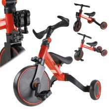 Ikonka Art.KX5377_2 Trike Fix Mini cross-country tricycle 3in1 with pedals red