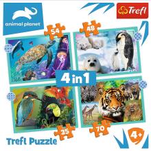 TREFL Animal Planet Pusle komplekt, 4 tk, Loomad
