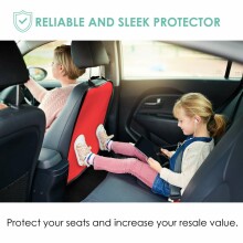 La bebe™ Car 2-Seat Protectors Set Avocado Art.148790 Green Cover me with Love and Avocuddle Heavy Duty Car Kick Mats for Kids – Back Seat Protectors for Driver and Passenger Seat, Water