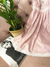 La Bebe™ Nursing Cotton Mia Art.136605 SoftPink Ночная сорочка (ночнушка) для беременных и кормящих