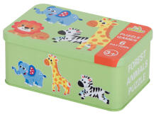 Ikonka Art.KX6015 Pusle tina safari loomad 25 mõistatust